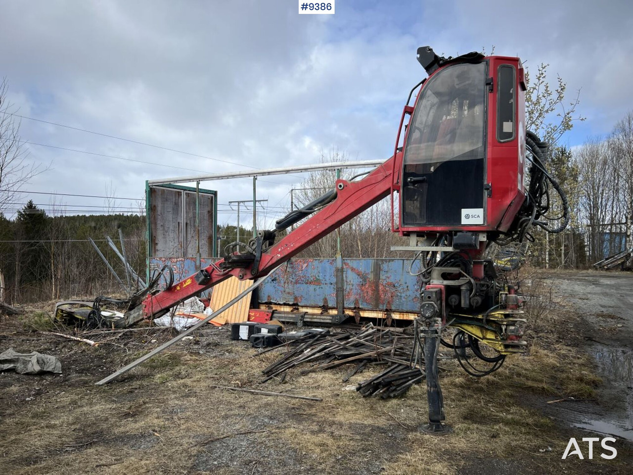Derek pemuat HIAB LOGLIFT F108 ST 96 Timber crane / logging crane: gambar 1