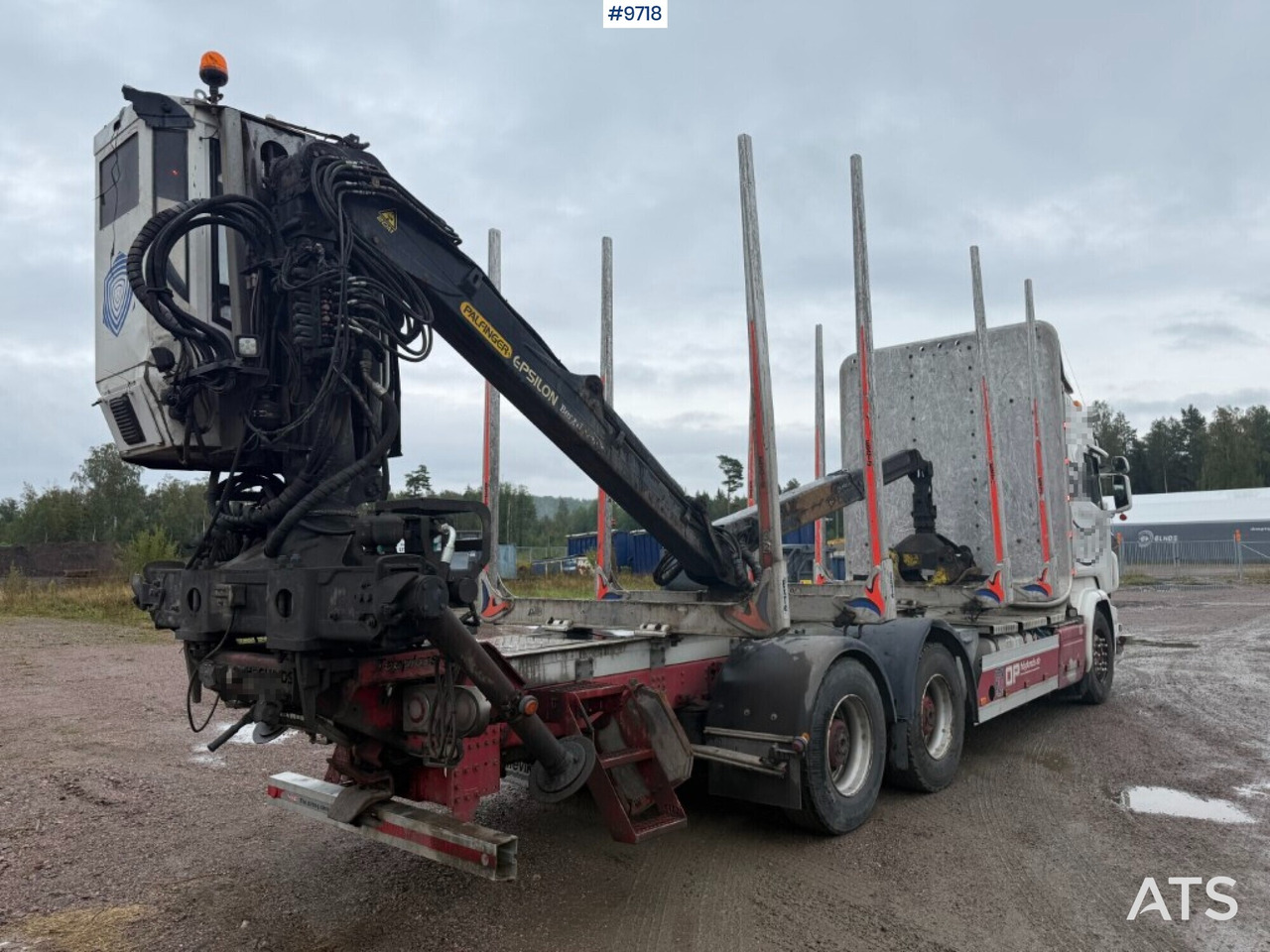 Log truck Scania R520 with crane - Truk logging, Truk derek: gambar 5 Log truck Scania R520 with crane - Truk logging, Truk derek: gambar 5