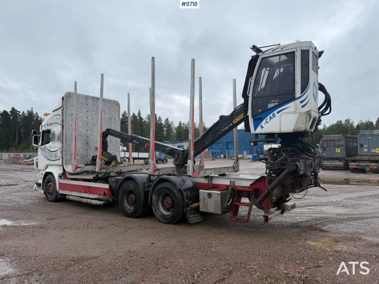 Log truck Scania R520 with crane - Truk logging, Truk derek: gambar 3 Log truck Scania R520 with crane - Truk logging, Truk derek: gambar 3