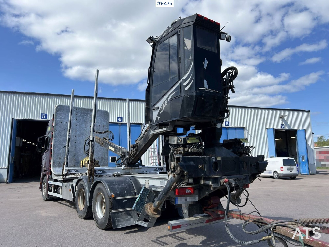 Scania R580 Timmerbil med kran och släp, Timmerekipage - Truk logging: gambar 4 Scania R580 Timmerbil med kran och släp, Timmerekipage - Truk logging: gambar 4