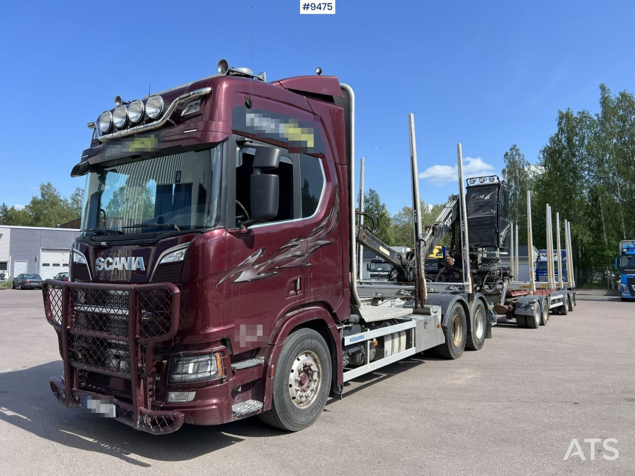 Scania R580 Timmerbil med kran och släp, Timmerekipage - Truk logging: gambar 1 Scania R580 Timmerbil med kran och släp, Timmerekipage - Truk logging: gambar 1
