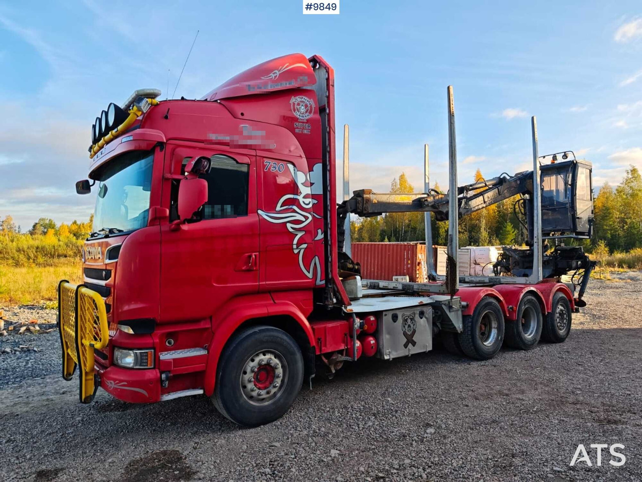 Scania R730 Tridem Timber Truck with Loglift F125S Crane (VIDEO) - Truk logging, Truk derek: gambar 1 Scania R730 Tridem Timber Truck with Loglift F125S Crane (VIDEO) - Truk logging, Truk derek: gambar 1
