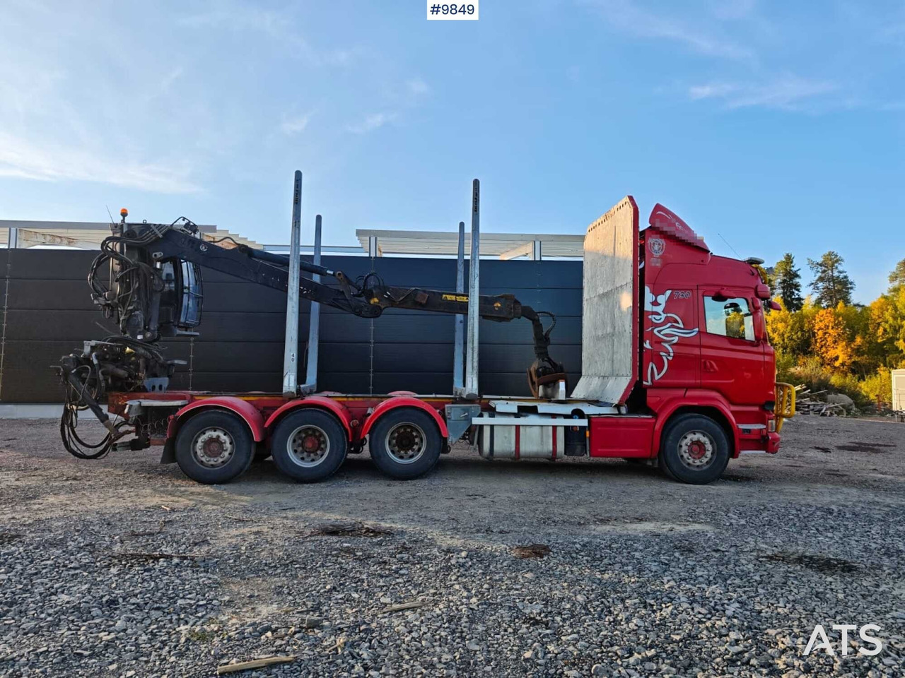 Scania R730 Tridem Timber Truck with Loglift F125S Crane (VIDEO) - Truk logging, Truk derek: gambar 3 Scania R730 Tridem Timber Truck with Loglift F125S Crane (VIDEO) - Truk logging, Truk derek: gambar 3