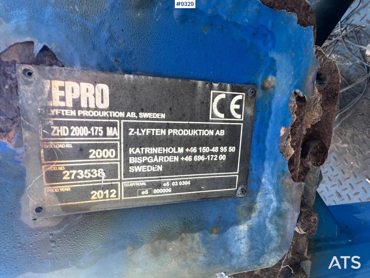 Tail lift - Zepro- ZHD2000-175MA - Pengangkatan ekor: gambar 4 Tail lift - Zepro- ZHD2000-175MA - Pengangkatan ekor: gambar 4