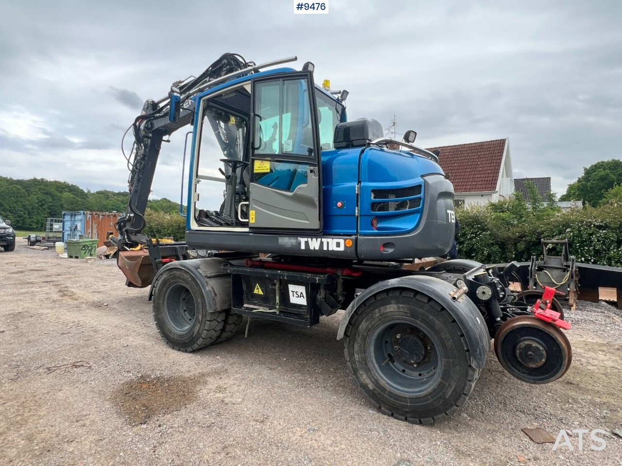 Terex TW 110 Railway machine (VIDEO) - Ekskavator roda: gambar 3 Terex TW 110 Railway machine (VIDEO) - Ekskavator roda: gambar 3