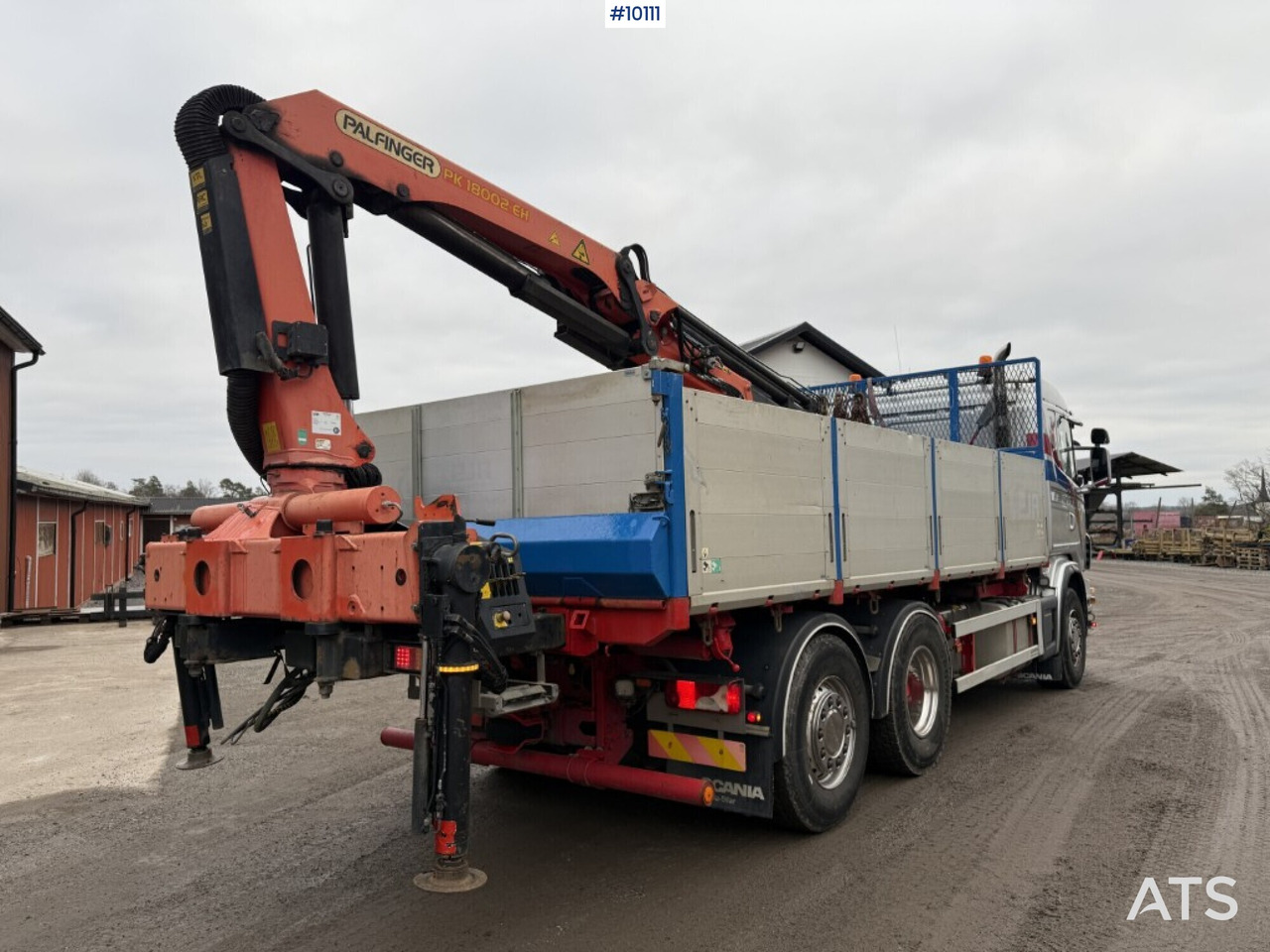 Tipper and crane truck Scania G400 with Palfinger PK 18002-EH rear-mounted crane - Truk flatbed, Truk derek: gambar 4 Tipper and crane truck Scania G400 with Palfinger PK 18002-EH rear-mounted crane - Truk flatbed, Truk derek: gambar 4