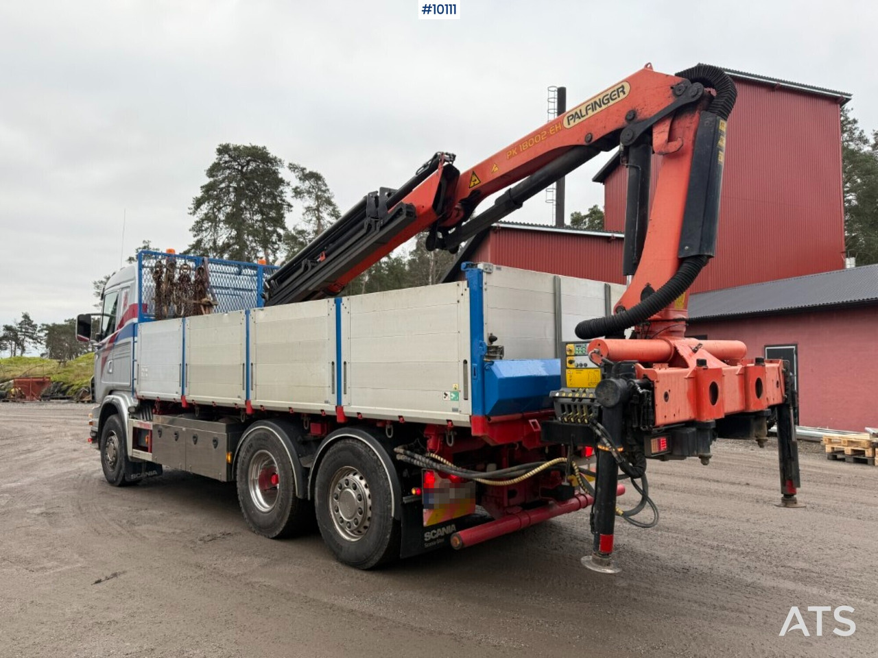 Tipper and crane truck Scania G400 with Palfinger PK 18002-EH rear-mounted crane - Truk flatbed, Truk derek: gambar 3 Tipper and crane truck Scania G400 with Palfinger PK 18002-EH rear-mounted crane - Truk flatbed, Truk derek: gambar 3