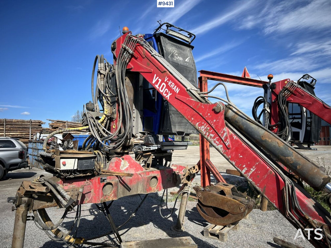 V-kran V10CX,96 - Timber crane, logging crane - Derek pemuat untuk Truk: gambar 4 V-kran V10CX,96 - Timber crane, logging crane - Derek pemuat untuk Truk: gambar 4