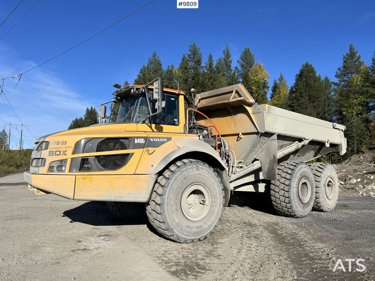 Volvo A40G dump truck - Tempat sampah artikulasi: gambar 1 Volvo A40G dump truck - Tempat sampah artikulasi: gambar 1