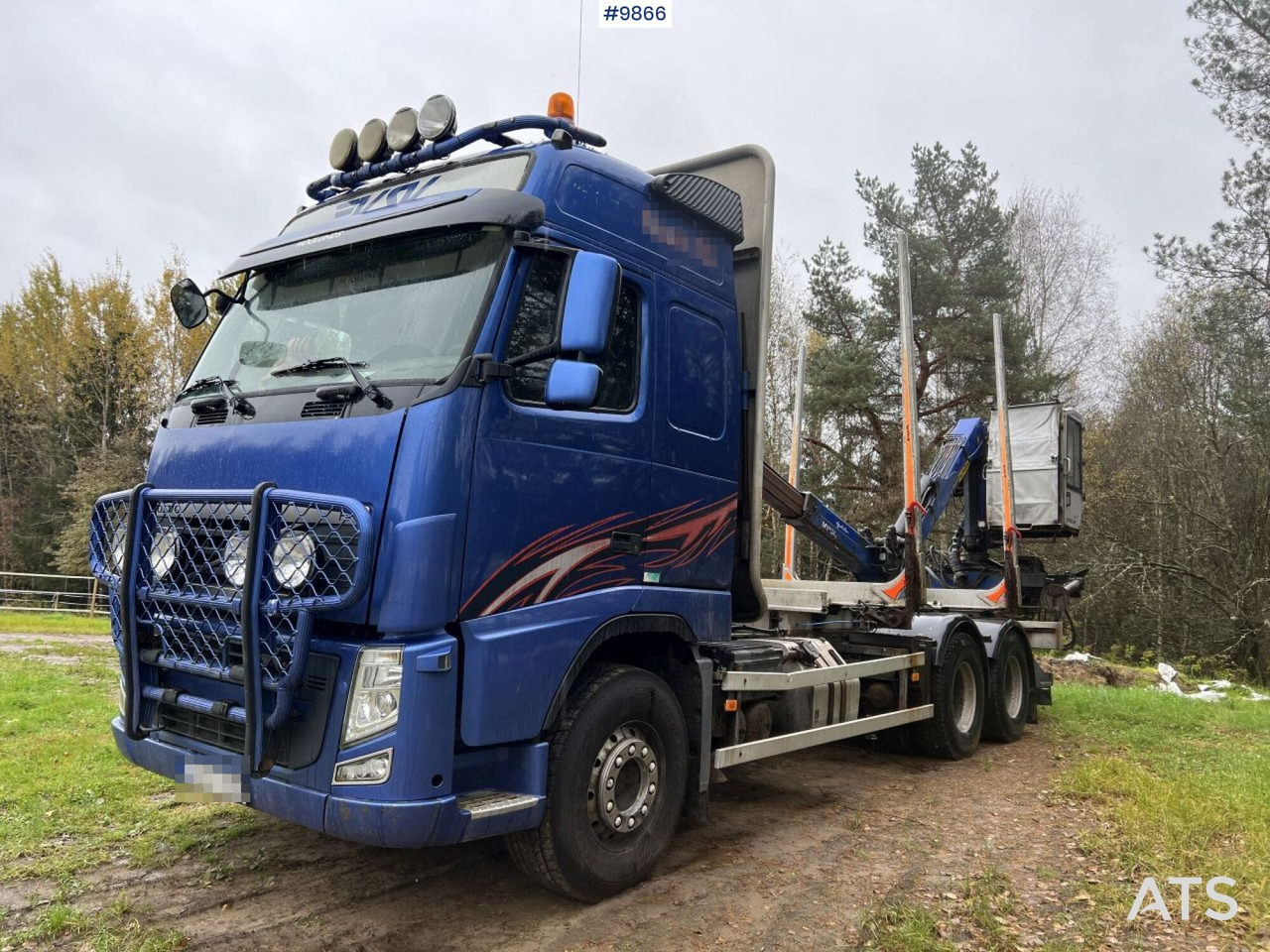 Volvo FH D13 Timber truck with Palfinger M110 crane - Truk logging: gambar 2 Volvo FH D13 Timber truck with Palfinger M110 crane - Truk logging: gambar 2