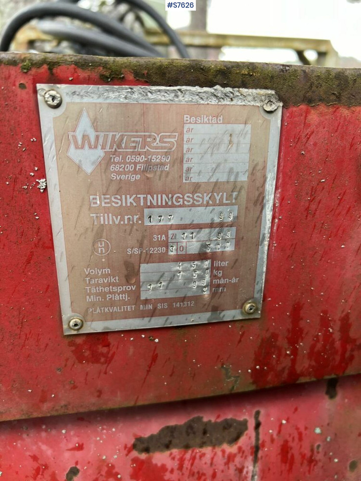 Wikers 450 L diesel tank with electric pump - Tangki penyimpanan: gambar 2 Wikers 450 L diesel tank with electric pump - Tangki penyimpanan: gambar 2
