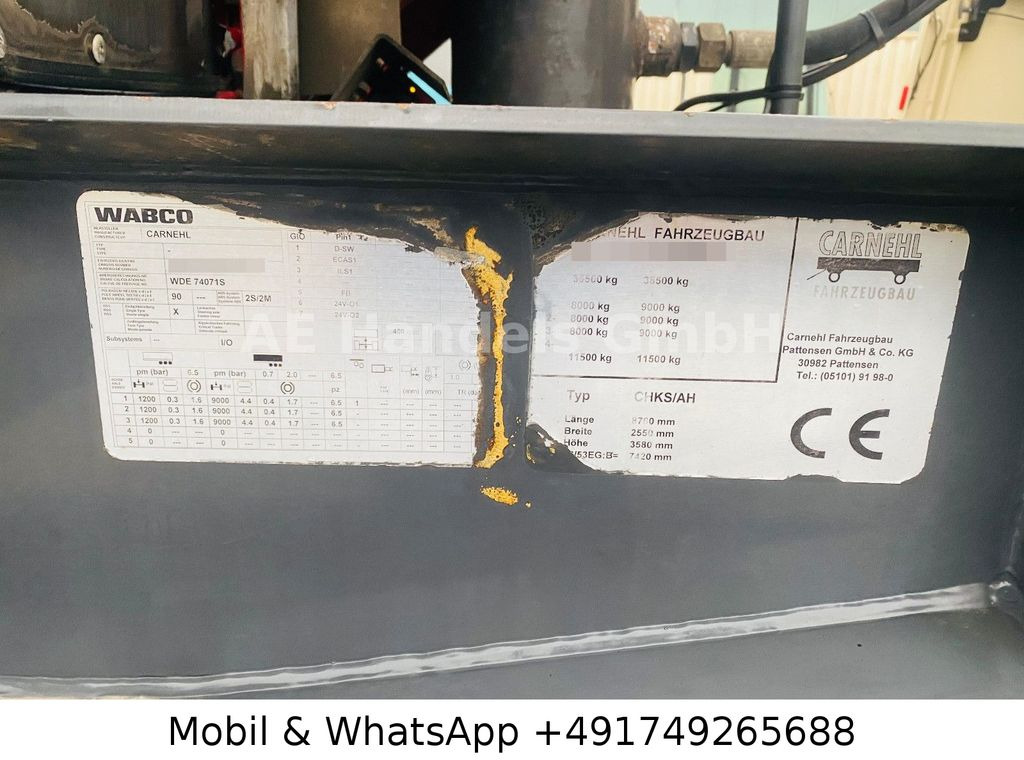 Semi-trailer jungkit Carnehl CHKS/AH Thermo Alu *Alcoa/Liftachse/Cramaro/24m³: gambar 9