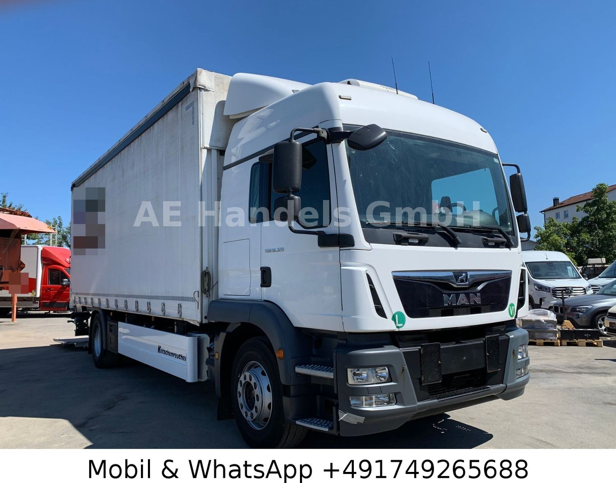 MAN TGM 18.320 L BL *Edscha/Tautliner/LBW/Standklima - Truk dengan terpal samping: gambar 1 MAN TGM 18.320 L BL *Edscha/Tautliner/LBW/Standklima - Truk dengan terpal samping: gambar 1
