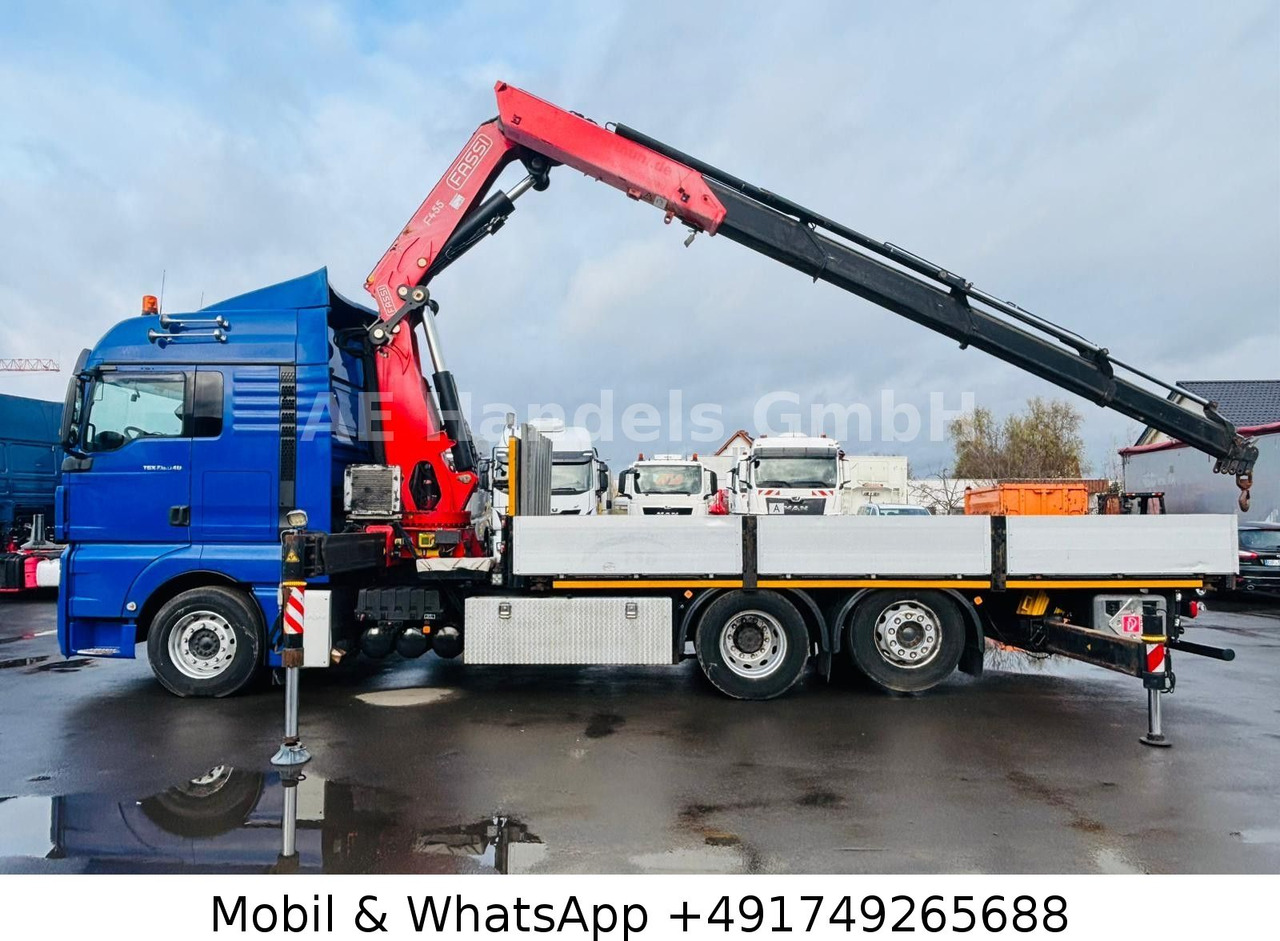 MAN TGX 26.540 XLX BL 6x2 FASSI F455 *Funk/Lenk+Lift - Truk flatbed, Truk derek: gambar 3 MAN TGX 26.540 XLX BL 6x2 FASSI F455 *Funk/Lenk+Lift - Truk flatbed, Truk derek: gambar 3