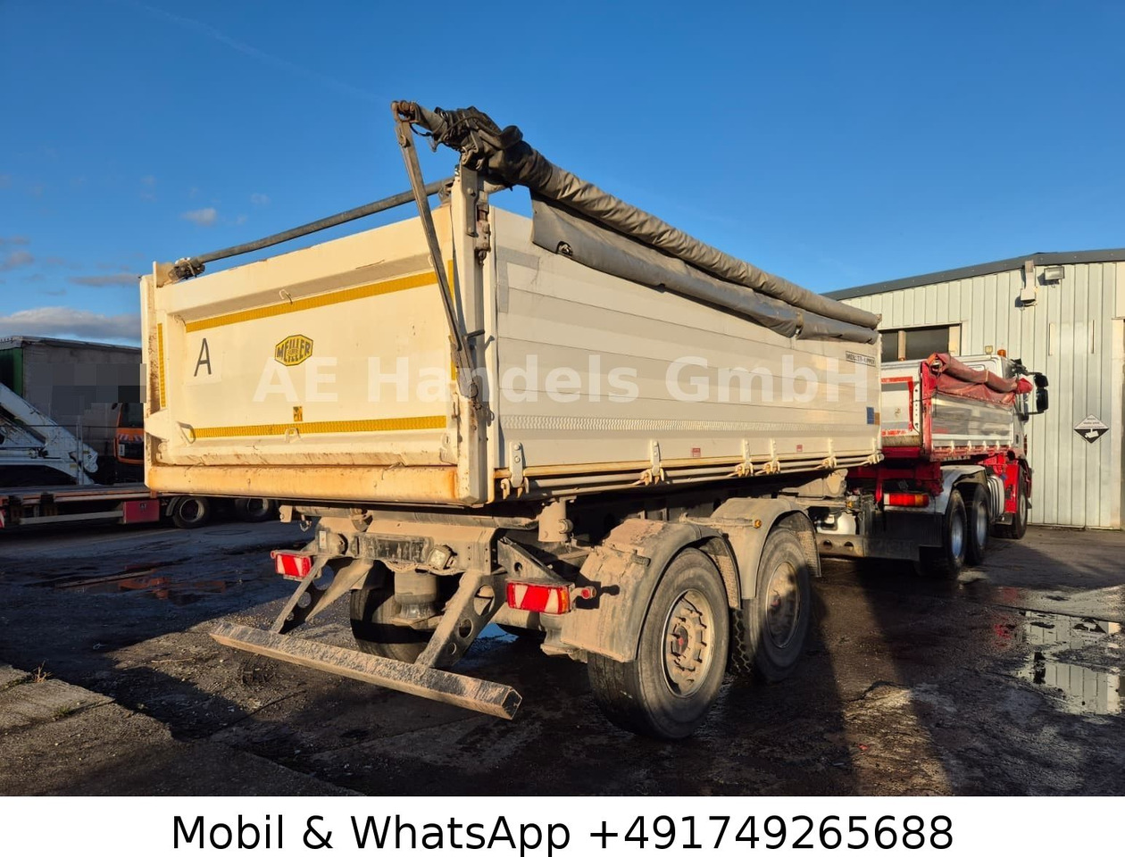 Meiller MZDA 18/23 Tandem Stahl-DSK *Alu-Bordwände/12m³ - Trailer jungkit: gambar 3 Meiller MZDA 18/23 Tandem Stahl-DSK *Alu-Bordwände/12m³ - Trailer jungkit: gambar 3