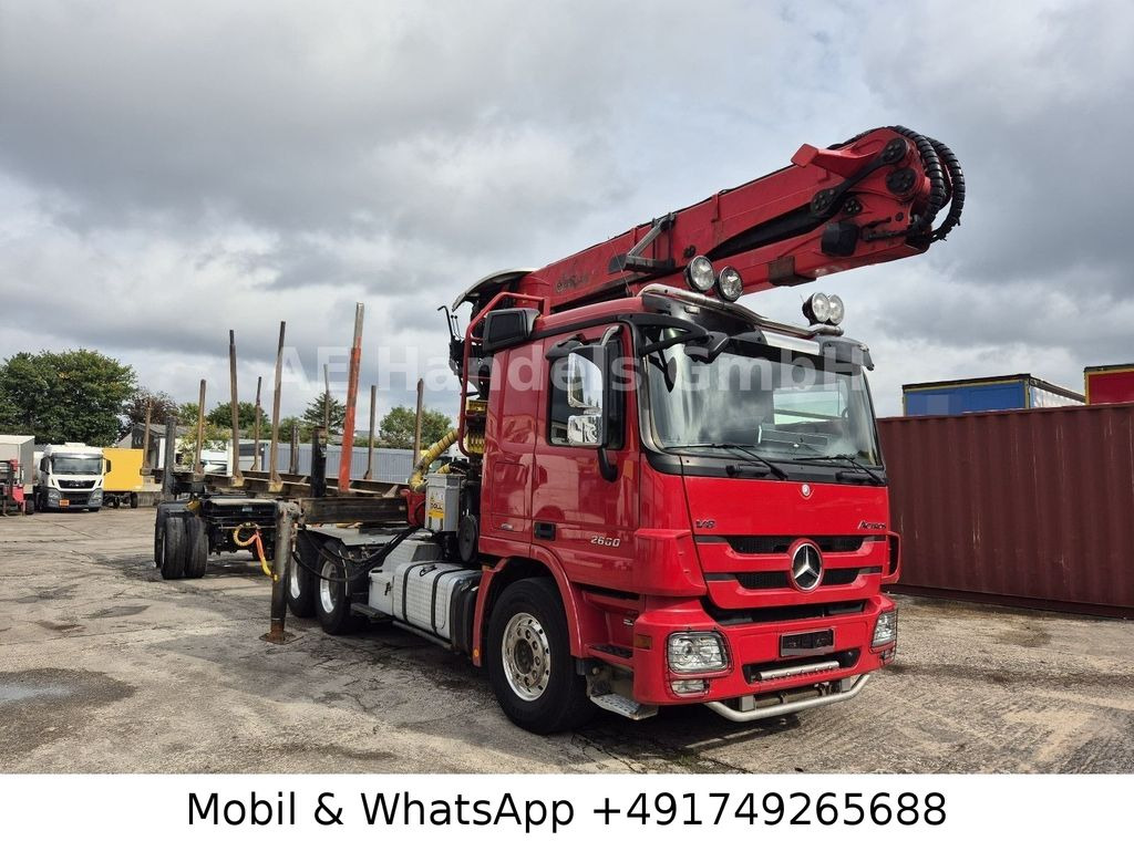 Mercedes-Benz Actros III 2660 L BL 6x4 *Retarder/AP/Palfinger - Truk logging: gambar 1 Mercedes-Benz Actros III 2660 L BL 6x4 *Retarder/AP/Palfinger - Truk logging: gambar 1