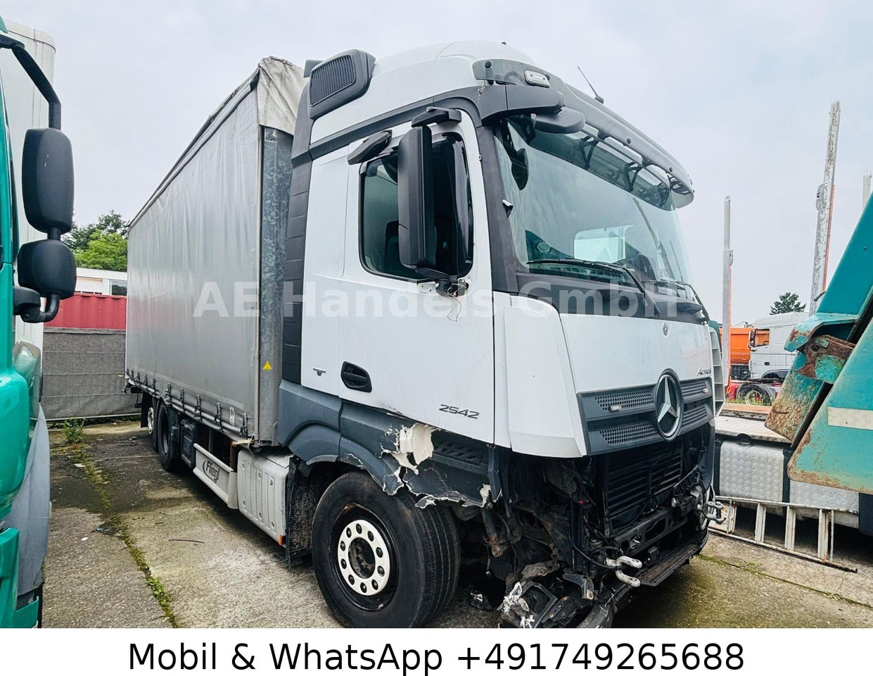 Mercedes-Benz Actros IV 2642 L LL 6x2*Retarder/Standklima/Lift - Truk dengan terpal samping: gambar 1 Mercedes-Benz Actros IV 2642 L LL 6x2*Retarder/Standklima/Lift - Truk dengan terpal samping: gambar 1