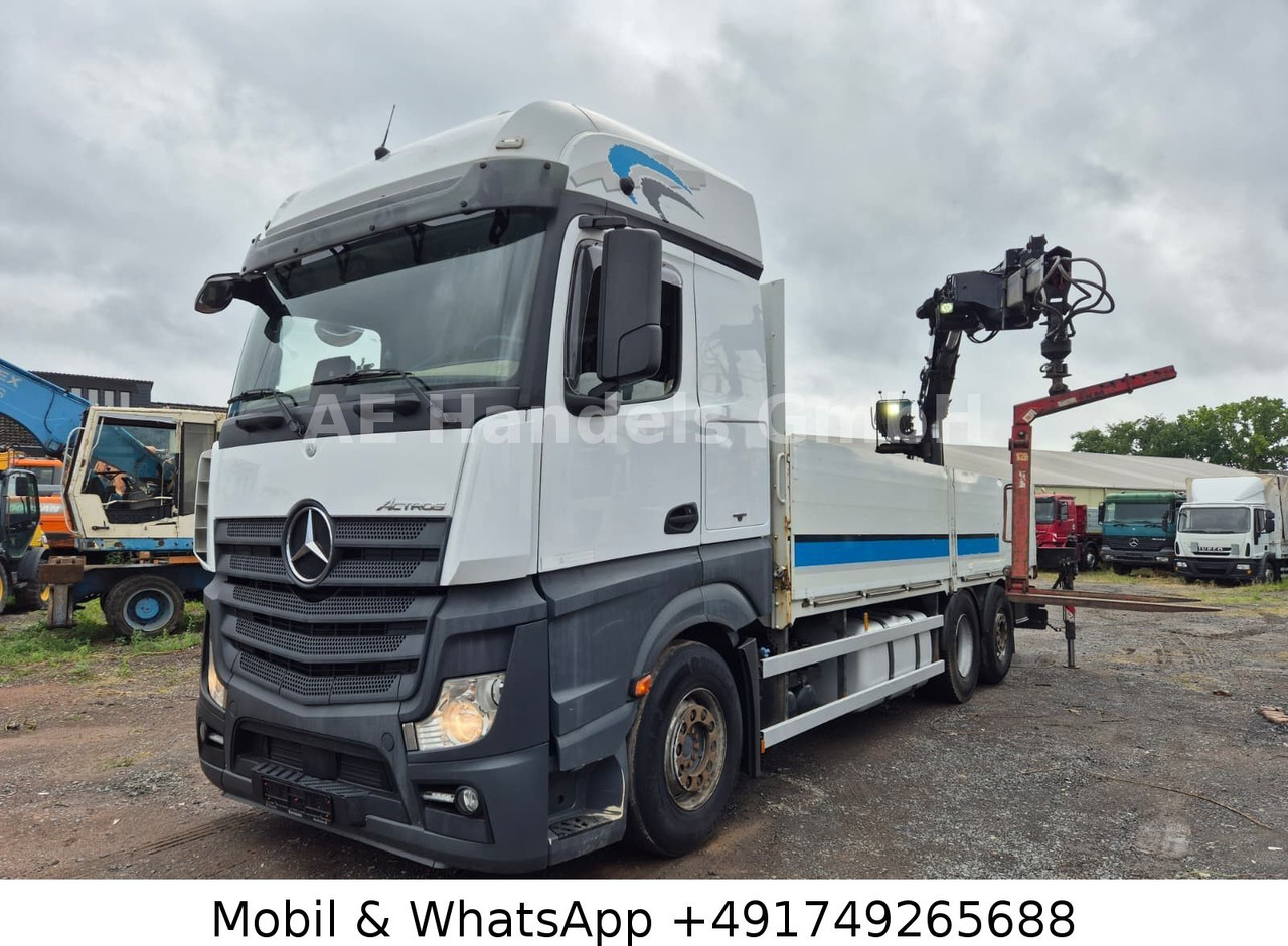 Mercedes-Benz Actros IV 2646 L LL 6x2 *Retarder/Hiab-177K-Pro - Truk flatbed, Truk derek: gambar 1 Mercedes-Benz Actros IV 2646 L LL 6x2 *Retarder/Hiab-177K-Pro - Truk flatbed, Truk derek: gambar 1