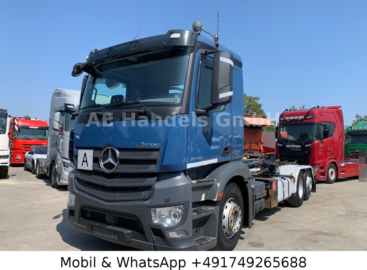 Mercedes-Benz Antos 2542 M LL *Retarder/Hiab-XR21S56/Lenk+Lift - Hook lift, Truk derek: gambar 1 Mercedes-Benz Antos 2542 M LL *Retarder/Hiab-XR21S56/Lenk+Lift - Hook lift, Truk derek: gambar 1