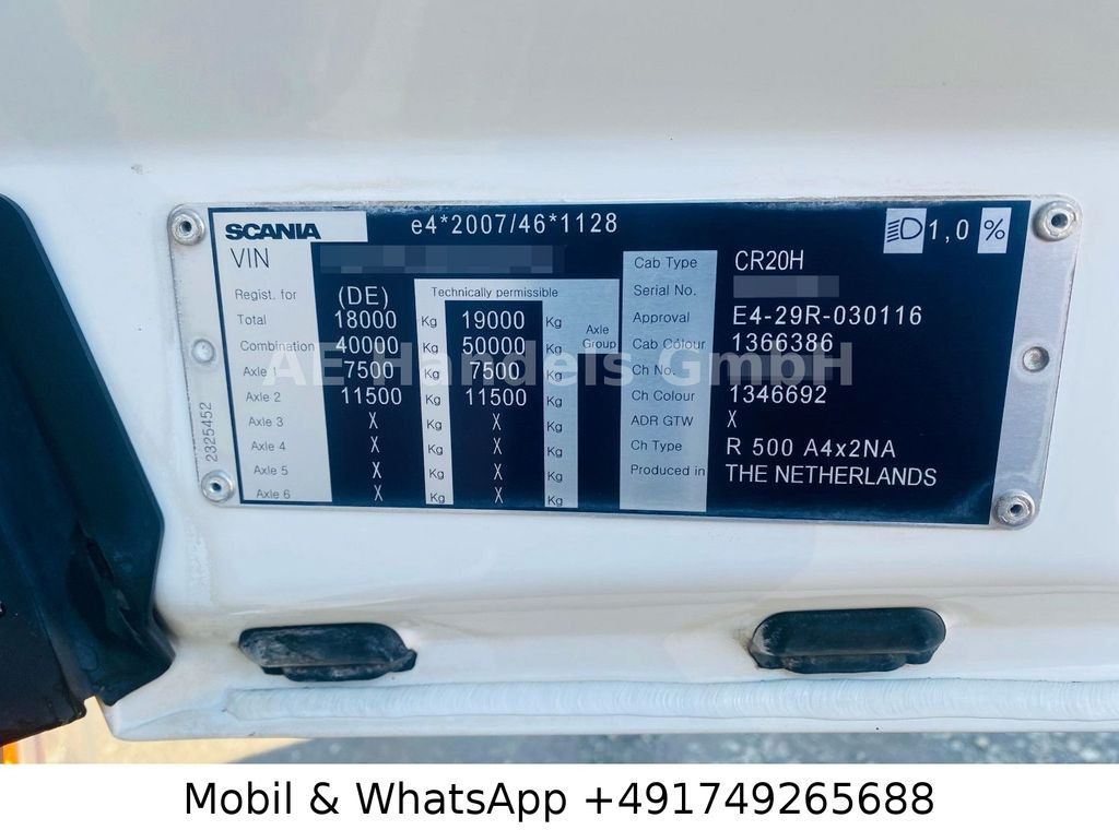 Tractor head Scania R500 HighLine BL *Retarder/ACC/LDW/Hydr./LED: gambar 11