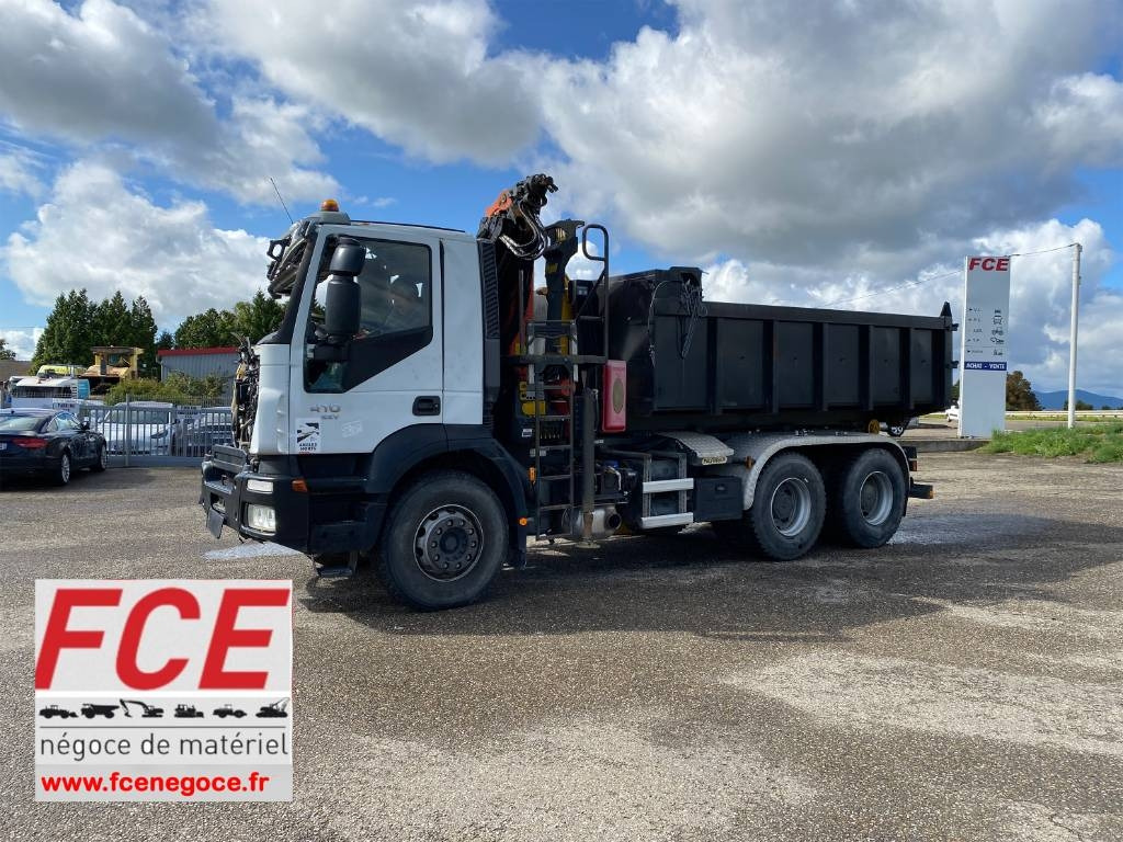 Iveco TRAKKER 410/EEV -PALFINGER PK13001-T18 endommagé - Hook lift: gambar 1 Iveco TRAKKER 410/EEV -PALFINGER PK13001-T18 endommagé - Hook lift: gambar 1