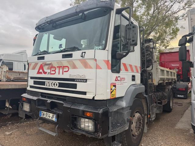 Iveco EUROTECH CURSOR 310 TRIBENNE GRUE HIAB - Truk jungkit, Truk derek: gambar 1 Iveco EUROTECH CURSOR 310 TRIBENNE GRUE HIAB - Truk jungkit, Truk derek: gambar 1