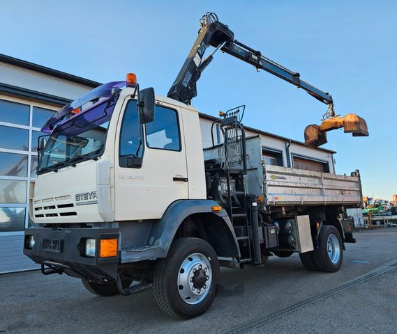 MAN LE 14.250 4x4 HIAB 077BS-2 Kran Greifer - Truk jungkit, Truk derek: gambar 1 MAN LE 14.250 4x4 HIAB 077BS-2 Kran Greifer - Truk jungkit, Truk derek: gambar 1