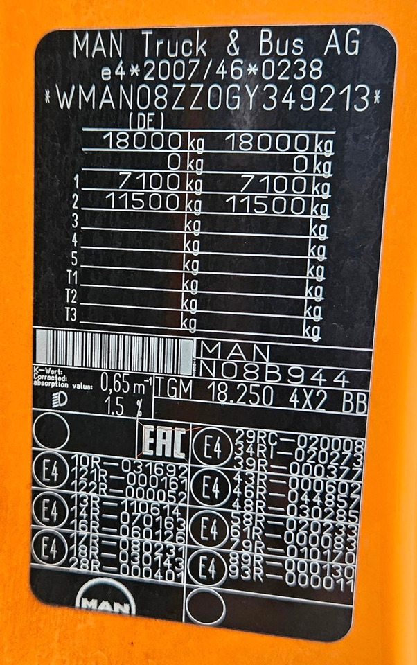 Penyapu jalan MAN TGM 18.250 Euro6 BROCK SL200 L+R  Aufbaumotor: gambar 23