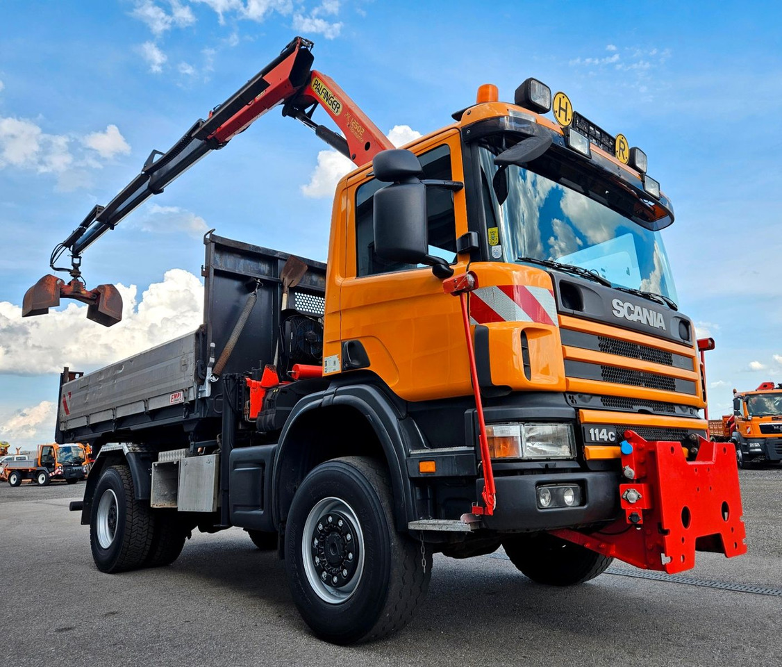 Scania P114 CB 380 4x4 Palfinger PK12502 Kran Funk - Truk jungkit, Truk derek: gambar 1 Scania P114 CB 380 4x4 Palfinger PK12502 Kran Funk - Truk jungkit, Truk derek: gambar 1