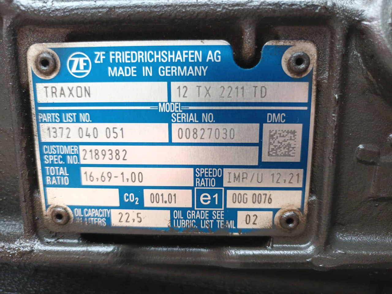 Cambio Traxon 12TX2211TD DAF E6 - Gearbox: gambar 5 Cambio Traxon 12TX2211TD DAF E6 - Gearbox: gambar 5
