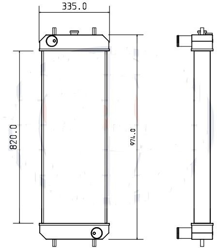 Hitachi HITACHI ZX160-LC3 ZX180-LC3 4642152 - Radiator: gambar 2 Hitachi HITACHI ZX160-LC3 ZX180-LC3 4642152 - Radiator: gambar 2