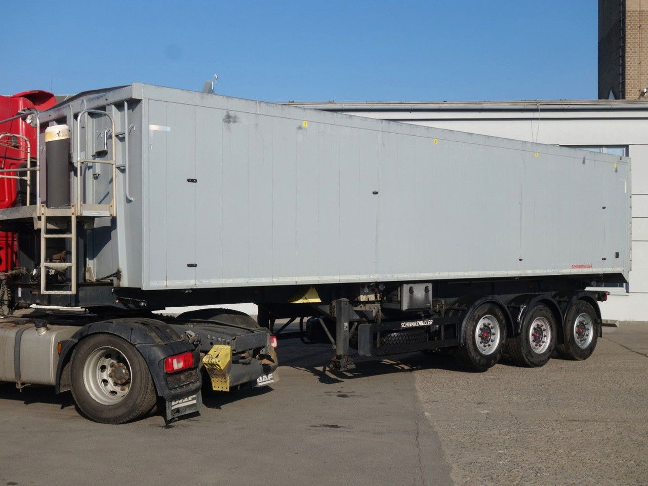 Schwarzmüller Alu Kipper, 50 cm3, Rollplane, Liftachse, SAF - Semi-trailer jungkit: gambar 2 Schwarzmüller Alu Kipper, 50 cm3, Rollplane, Liftachse, SAF - Semi-trailer jungkit: gambar 2