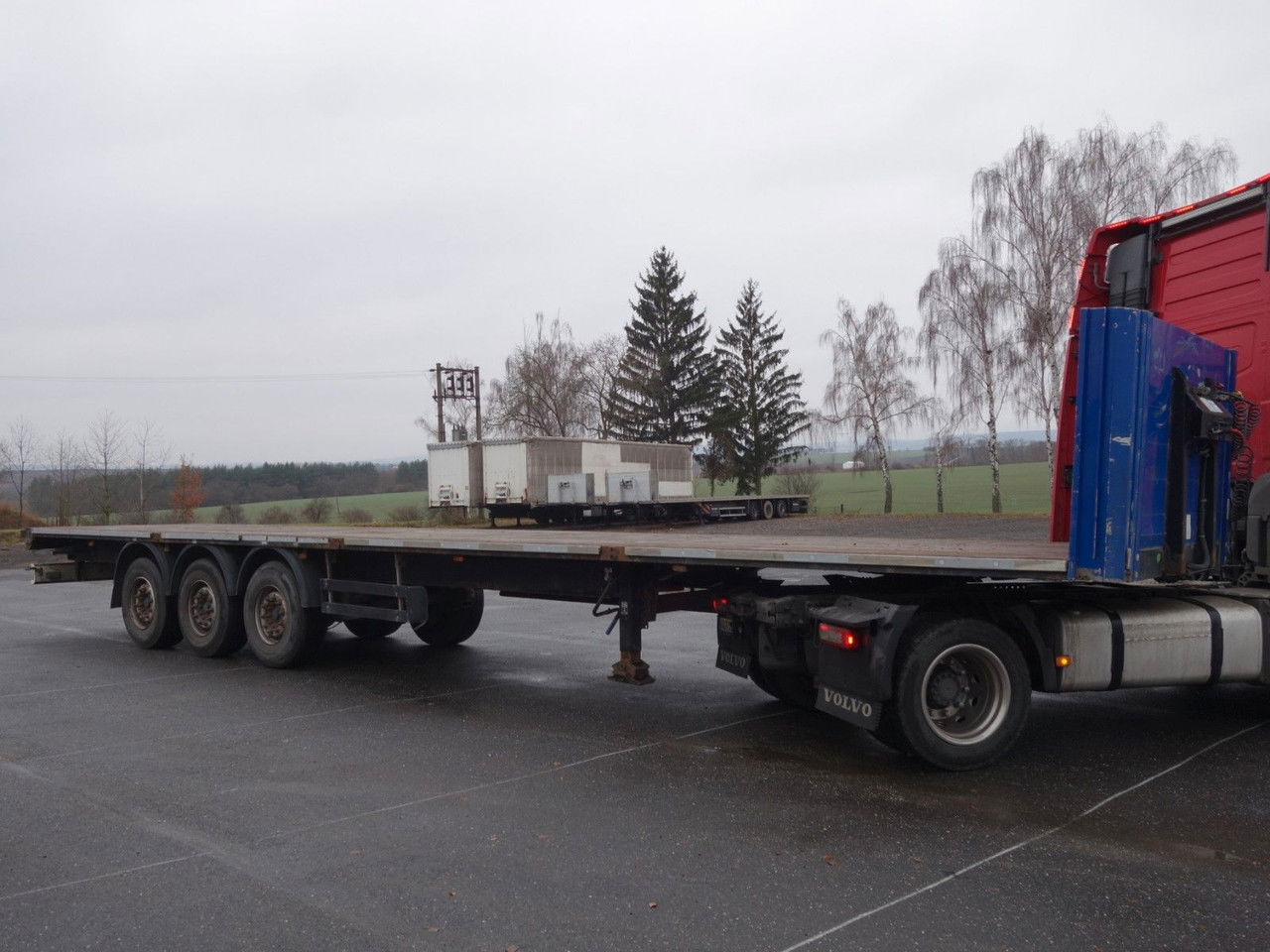 Schwarzmüller SPA 3E, SD - Semi-trailer flatbed: gambar 1 Schwarzmüller SPA 3E, SD - Semi-trailer flatbed: gambar 1