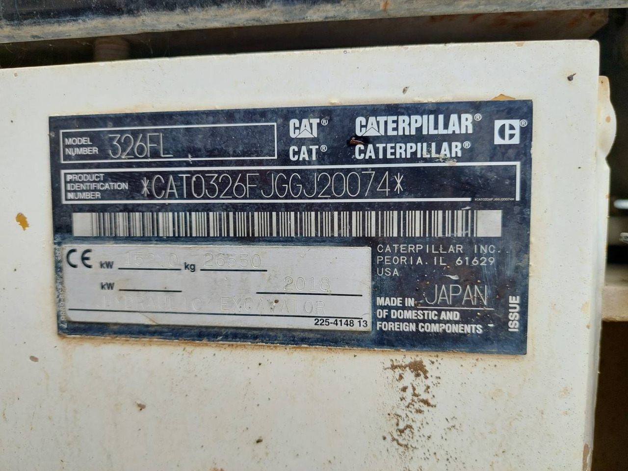 CAT 326FL - Ekskavator perayap: gambar 5 CAT 326FL - Ekskavator perayap: gambar 5