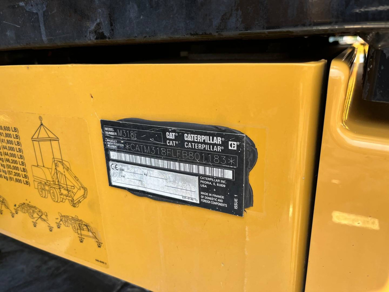 CAT M318F - Ekskavator roda: gambar 5 CAT M318F - Ekskavator roda: gambar 5