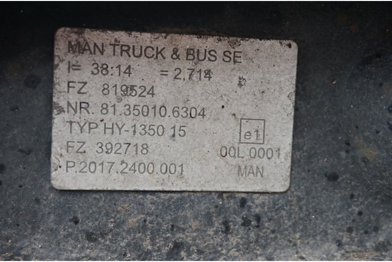 MAN HY-1350-15 38/14 - As roda belakang untuk Truk: gambar 5 MAN HY-1350-15 38/14 - As roda belakang untuk Truk: gambar 5