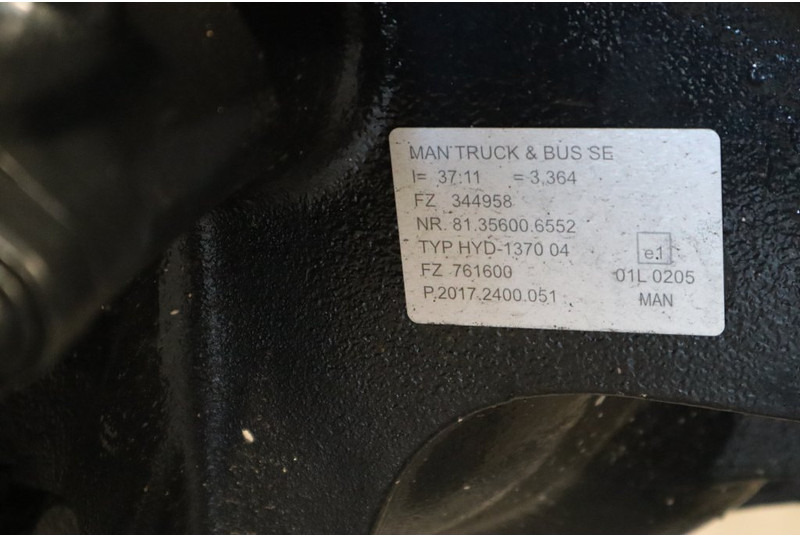 MAN HYD-1370-04 37/11 81.35003-7617 BRANDNEW - As roda belakang untuk Truk: gambar 5 MAN HYD-1370-04 37/11 81.35003-7617 BRANDNEW - As roda belakang untuk Truk: gambar 5