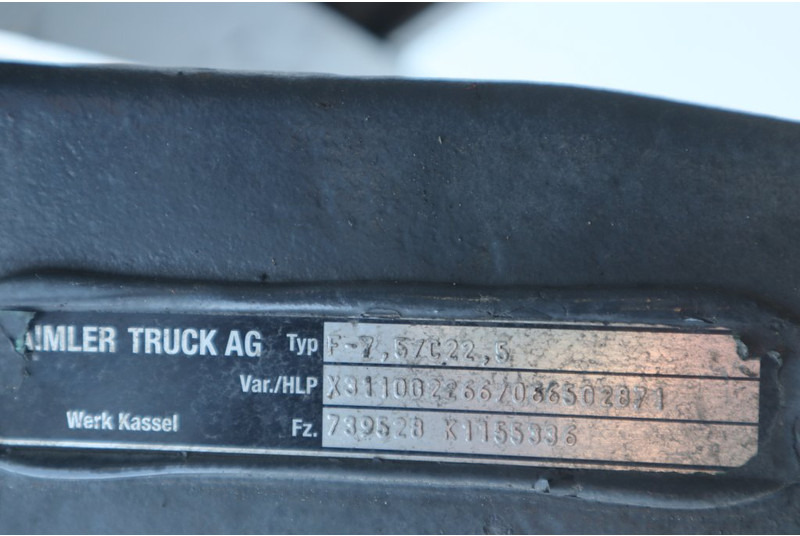 Mercedes-Benz F-7.5/C22.5 739528K115539 - As roda depan untuk Truk: gambar 3 Mercedes-Benz F-7.5/C22.5 739528K115539 - As roda depan untuk Truk: gambar 3