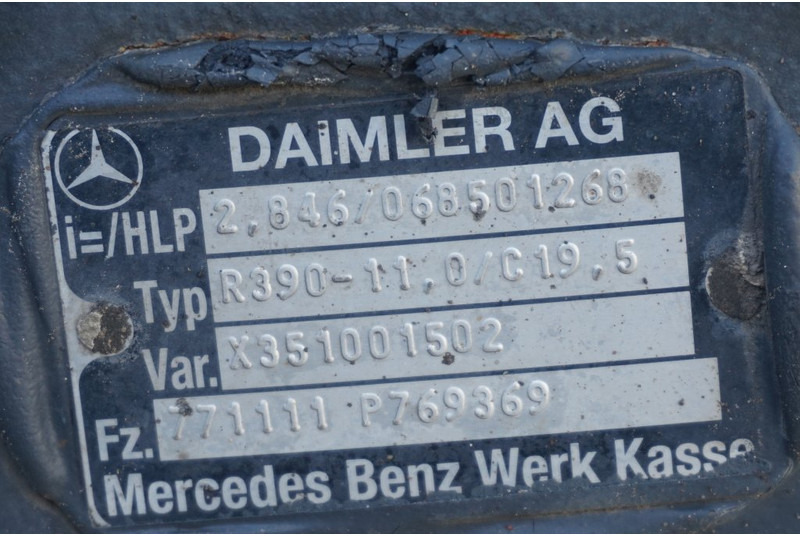 Mercedes-Benz R390-11/C-19.5 37/13 - As roda belakang untuk Truk: gambar 4 Mercedes-Benz R390-11/C-19.5 37/13 - As roda belakang untuk Truk: gambar 4
