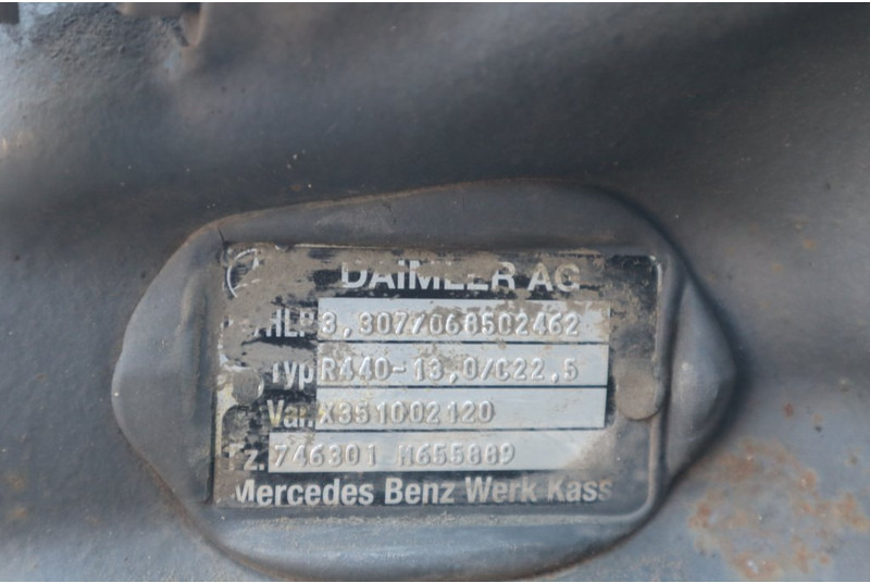 Mercedes-Benz R440-13A/C22.5 43/13 - As roda belakang untuk Truk: gambar 4 Mercedes-Benz R440-13A/C22.5 43/13 - As roda belakang untuk Truk: gambar 4