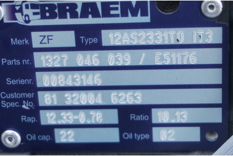 ZF 12AS2331OD+IT3 - Gearbox untuk Truk: gambar 5 ZF 12AS2331OD+IT3 - Gearbox untuk Truk: gambar 5