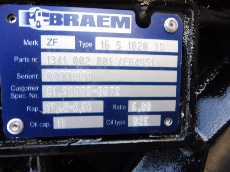 ZF 16S1820TO - Gearbox untuk Truk: gambar 5 ZF 16S1820TO - Gearbox untuk Truk: gambar 5