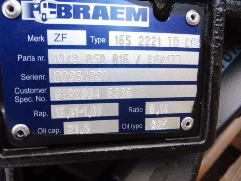 ZF 16S2221TD+IT - Gearbox untuk Truk: gambar 5 ZF 16S2221TD+IT - Gearbox untuk Truk: gambar 5