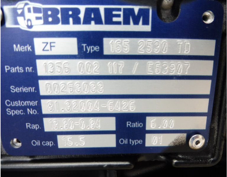 ZF 16S2530TO - Gearbox untuk Truk: gambar 5 ZF 16S2530TO - Gearbox untuk Truk: gambar 5