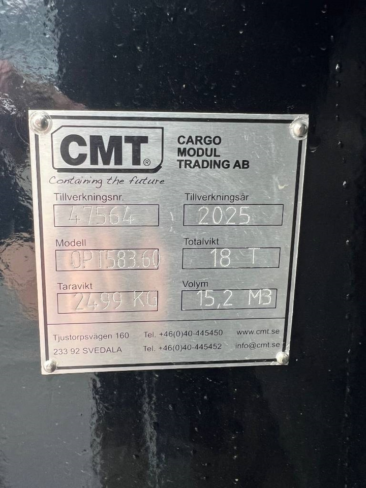 CMT Schaktflak 15m3 - Wadah kontainer: gambar 3 CMT Schaktflak 15m3 - Wadah kontainer: gambar 3