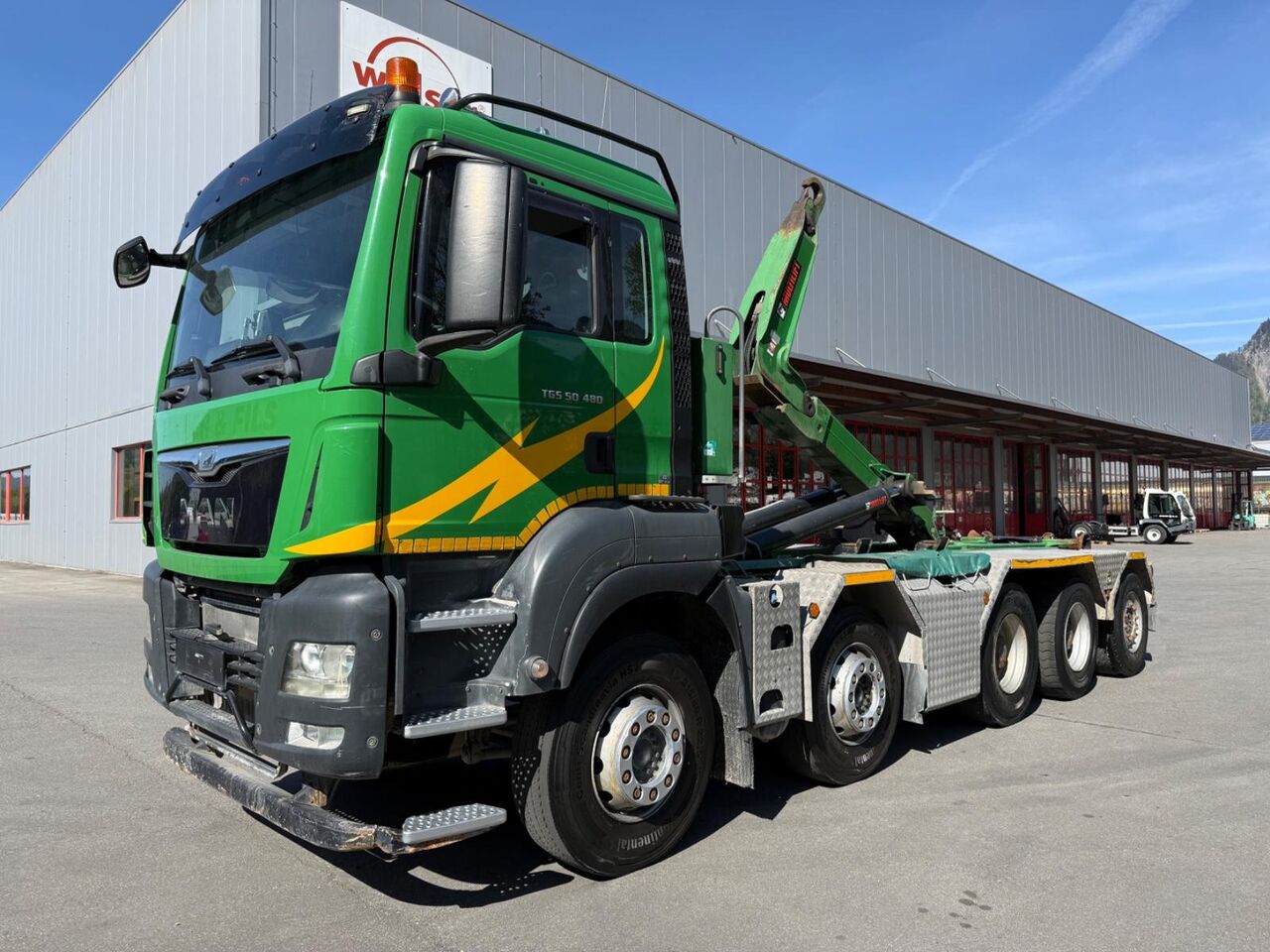 MAN TGS 50.480 10x4, E6, Abroll Hiab Multilift - Hook lift: gambar 1 MAN TGS 50.480 10x4, E6, Abroll Hiab Multilift - Hook lift: gambar 1