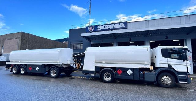 Scania P450 LB 4x2, ADR, Schwarzmueller Anhaenger Fuel - Truk tangki: gambar 2 Scania P450 LB 4x2, ADR, Schwarzmueller Anhaenger Fuel - Truk tangki: gambar 2