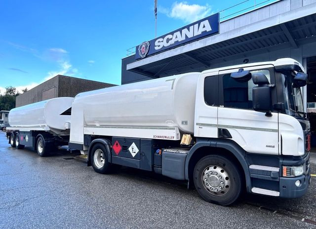 Scania P450 LB 4x2, ADR, Schwarzmueller Anhaenger Fuel - Truk tangki: gambar 1 Scania P450 LB 4x2, ADR, Schwarzmueller Anhaenger Fuel - Truk tangki: gambar 1