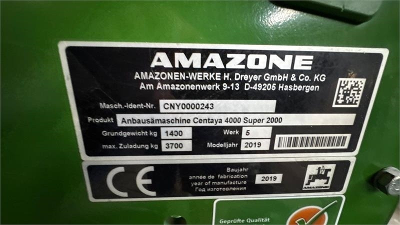 Amazone KG4001Super/Cataya4000Super KG 4001 Super - Menggabungkan bor benih: gambar 2 Amazone KG4001Super/Cataya4000Super KG 4001 Super - Menggabungkan bor benih: gambar 2