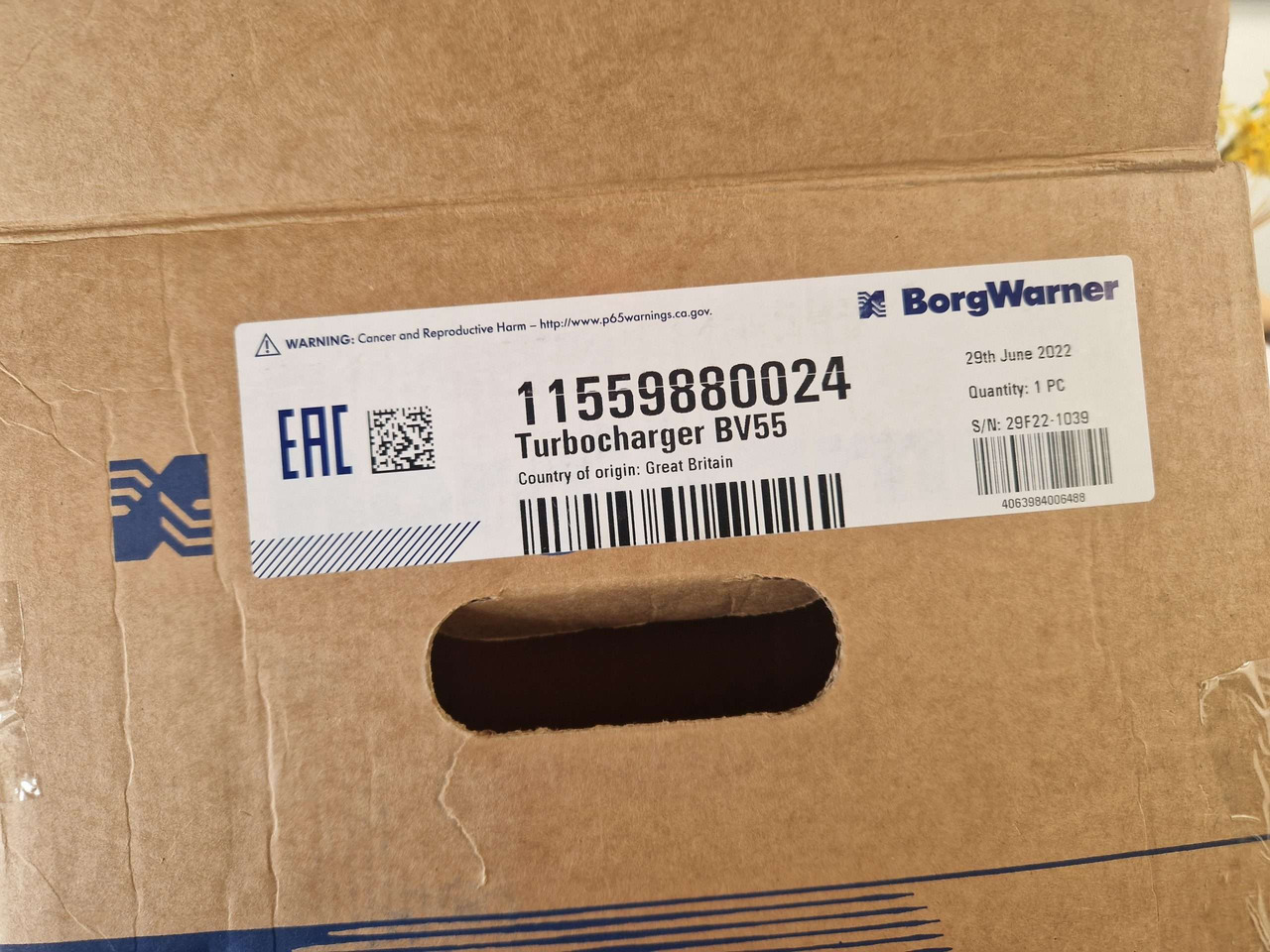 Suku Cadang Mesin untuk Peralatan konstruksi BorgWarner Turbocharger 11559880024 turbo: gambar 6